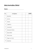 Vorschau - Stationenlernen - Märchenhaftes Diktat - Seite 1
