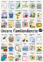 Vorschau - Bildkarten - Familiendienste / Haushalt - 36 Karten - Eltern / Familie - Seite 1