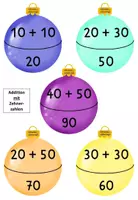 Vorschau - Präsentationen/Tafelbilder - Weihnachtskugel Rechnen im ZR 100 - Seite 1