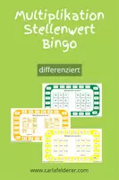 Vorschau - Spiele - Multiplikation-Stellenwert-Bingo-Spiel - Deckblatt
