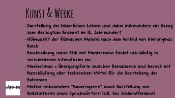 Vorschau - Präsentationen/Tafelbilder - Stundenentwurf: Pieter Bruegel - Präsentation / Lehrermaterial - Seite 1