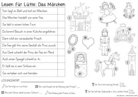 Vorschau - Arbeitsblätter - Lesen für Lütte (Lesespuren für Kleine) (Klasse 2) - Seite 1