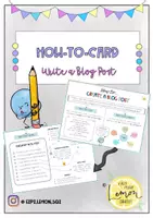 Vorschau - Merkblätter - How to write a Blog Post (How to Card) - Deckblatt
