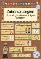 Vorschau - Unterrichtsreihen - Ermittlungs- / Zuhörstrategien (`Kriminell gut zuhören´) - Deckblatt
