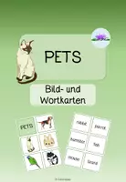 Vorschau - Bildkarten - Pets Bild- und Wortkarten - Deckblatt
