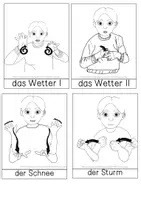 Vorschau - Arbeitsblätter - Materialpaket -Wetter in der Gebärdensprache - Seite 3