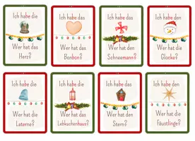 Vorschau - Spiele - Ich habe - Wer hat? Lesespiel für die Grundschule (Weihnachten) - Seite 3