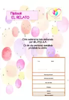 Vista previa - Hojas de trabajo - flipbook EL RELATO LÁPIZ LILA - Portada