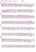 Vorschau - Arbeitsblätter - Bei mir bist du schön - mit 2 Improvisationen - für 2 Gitarren - Seite 1