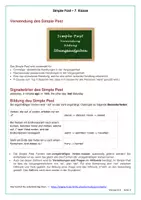 Vorschau - Arbeitsblätter - Simple Past - Arbeitsblätter mit Lösungen (7. Klasse) - PDF und Docx - Seite 1