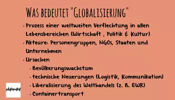 Vorschau - Stundenentwürfe - Präsentation: Globalisierung - Stundenentwurf / Lehrermaterial - Seite 1