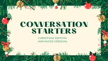 Vorschau - Spiele - Christmas: 40 Conversation Starters - Christmas Edition (Advanced Version) - Seite 1