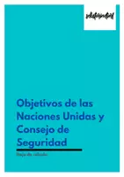 Vista previa - Hojas de trabajo - Objetivos de las Naciones Unidas y Consejo de Seguridad - hoja de trabajo - Portada