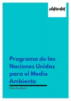 Vista previa - Hojas de trabajo - Programa de las Naciones Unidas para el Medio Ambiente - hoja de trabajo - Portada