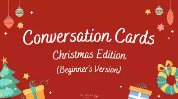 Vorschau - Spiele - Christmas: 40 Conversation Cards - Christmas Edition (Beginner's Version) - Seite 1