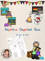 Vorschau - Arbeitsblätter - Deutsch & DaZ Adjektive Gegenteil Kreuzworträtsel - Deckblatt