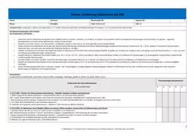 Vorschau - Stundenentwürfe - Sequenzplanung/ Reihenplanung: Einführung Zahlenraum 100 (Klasse 2) - Seite 1