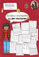 Vorschau - Arbeitsblätter - Herbst: Arbeitsblätter zu den Wortarten (2. Klasse) - Deckblatt