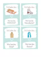 Vorschau - Spiele - Ich habe - Wer hat? Lesespiel für die Grundschule (Winter) - Seite 3