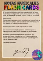 Vista previa - Tarjetas / Manipulativos - Notas musicales escala mayor español - página 1