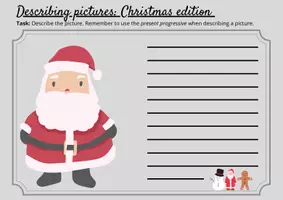 Vorschau - Arbeitsblätter - Bilder beschreiben: Describing pictures Christmas edition - Seite 2