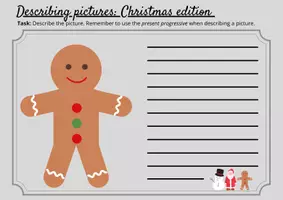 Vorschau - Arbeitsblätter - Bilder beschreiben: Describing pictures Christmas edition - Seite 3