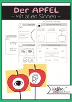 Vorschau - Arbeitsblätter - HSU: Der Apfel - mit allen Sinnen (Stationen) - Deckblatt