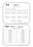 Vorschau - Stationenlernen - Stationentraining Nomen (Zweifach Differenziert) - Seite 2