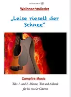 Vorschau - Arbeitsblätter - Leise rieselt der Schnee - bis zu 4 Gitarren - Deckblatt