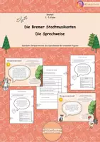 Vorschau - Unterrichtsreihen - Die Bremer Stadtmusikanten: Sprechweise - Deckblatt
