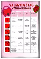 Vorschau - Arbeitsblätter - Valentinstag - Würfelgeschichte - Seite 1