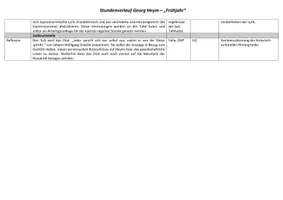 Vorschau - Stundenentwürfe - Unterrichtsstunde_Lyrik_Frühjahr_Heym_Deutsch LK - Seite 1