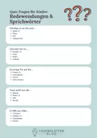 Vorschau - Spiele - 50 Quizfragen für Kinder: Redewendungen und Sprichwörter - Seite 3
