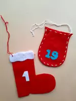 Vorschau - Mal- und Bastelvorlagen - Kunst und Werken: DIY Adventskalender aus Filz nähen - Seite 2