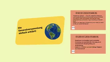 Vorschau - Präsentationen/Tafelbilder - Stundenentwurf: Generalversammlung der UN - Präsentation - Deckblatt