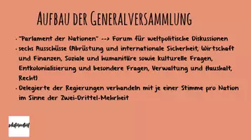 Vorschau - Präsentationen/Tafelbilder - Stundenentwurf: Generalversammlung der UN - Präsentation - Seite 2