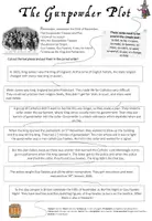 Vorschau - Arbeitsblätter - The Gunpowder Plot (Worksheet) - Seite 1