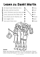 Vorschau - Arbeitsblätter - Lesen zu Sankt Martin (Klassen 2 und 3) - Seite 3