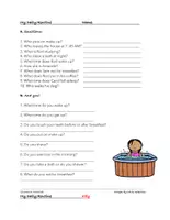 Vorschau - Arbeitsblätter - Daily Routines English Reading (Englisch Lernen) - Seite 1