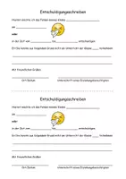 Vorschau - Anderer Materialtyp - Entschuldigung für fehlende Kinder "Smiley" - Deckblatt