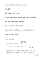 Vorschau - Arbeitsblätter - D | Kl. 2 | Übungsdiktat Januar | Übungen | 5 ABs - Seite 1