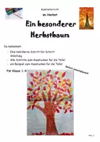 Vorschau - Stundenentwürfe - Kunst im Herbst: Ein besonderer Herbstbaum - Deckblatt