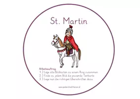 Vorschau - Bildkarten - Sankt Martin – Legekreis - Seite 1