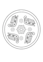 Vorschau - Mal- und Bastelvorlagen - Mandalas, Ausmalbilder Thema Winter - Seite 2