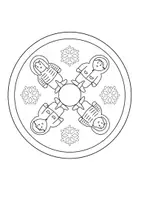 Vorschau - Mal- und Bastelvorlagen - Mandalas, Ausmalbilder Thema Winter - Seite 3