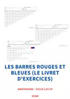 Aperçu - Feuilles d'exercices - MONTESSORI / Barres rouges et bleues : Livret d'exercices - Page de couverture
