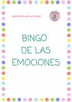 Vista previa - Juegos / Gamificación - Bingo de las emociones CAST - Portada