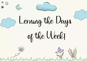 Aperçu - Feuilles d'exercices - Learning the Days of the Week! / Apprendre les jours de la semaine en anglais - Page de couverture