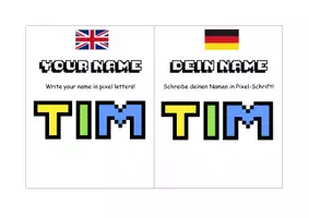 Vorschau - Unterrichtsreihen - Bilinguale Unterrichtseinheit Kunst "Pixel Art" (Englisch) - Seite 1