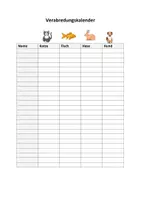 Vorschau - Anderer Materialtyp - Verabredungskalender Tiere Deutsch - Seite 3
